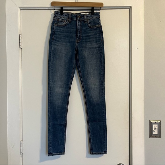 rag & bone Nina high rise skinny jeans blue NWT women’s size 24
